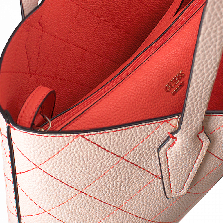 GUESS kabelka oranžovo-růžová BOBBI VQ642215 č.5