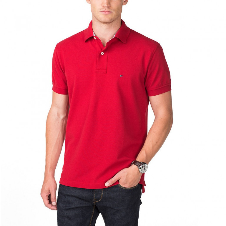 TOMMY HILFIGER pánské polo tričko červené THJP0002 č.1