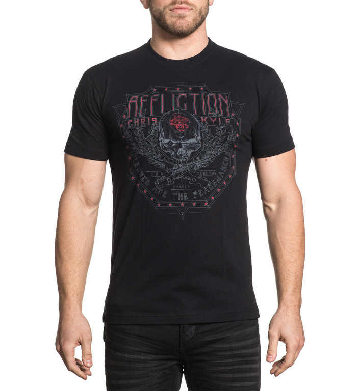 Affliction pánské tričko černé CK BALLISTICA 19434 č.1