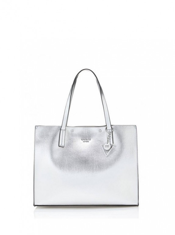 GUESS kabelka stříbrná KINLEY CARRYALL MY677823 č.1