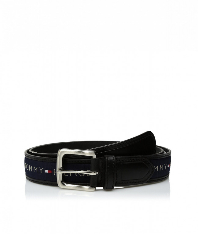 TOMMY HILFIGER pánský opasek tmavě modrý 11TL02X032 001 č.1