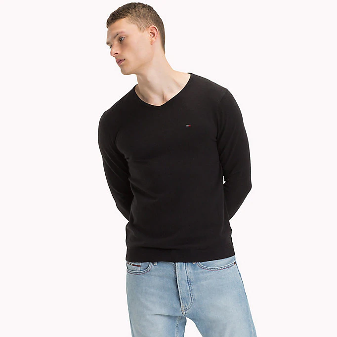 TOMMY HILFIGER pánský svetr černý DM0DM04402078 č.1