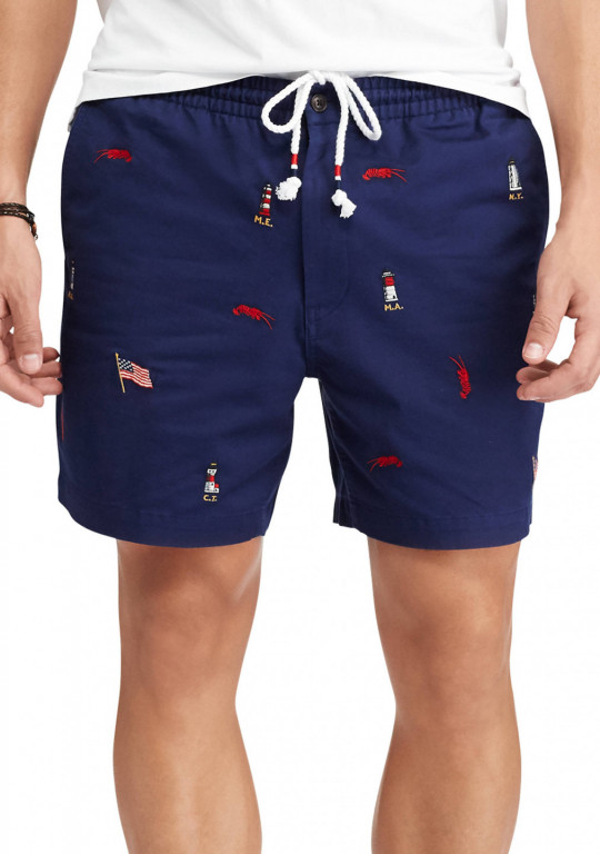 Polo Ralph Lauren pánské kraťasy tmavě modré s motivem 710644995002 č.1