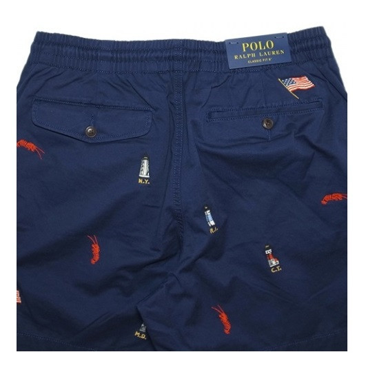 Polo Ralph Lauren pánské kraťasy tmavě modré s motivem 710644995002 č.3