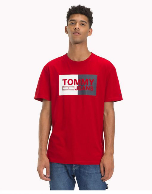TOMMY HILFIGER pánské tričko červené č.1