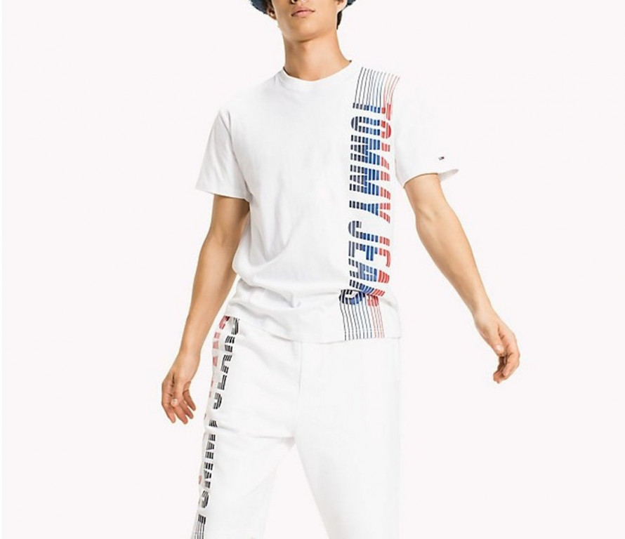 TOMMY HILFIGER pánské tričko bílé č.1