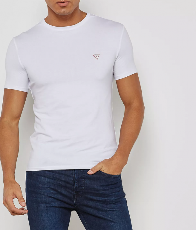 GUESS pánské tričko bílé č.1