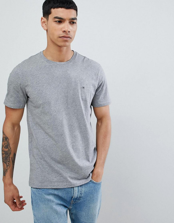 Calvin Klein pánské tričko šedé č.1