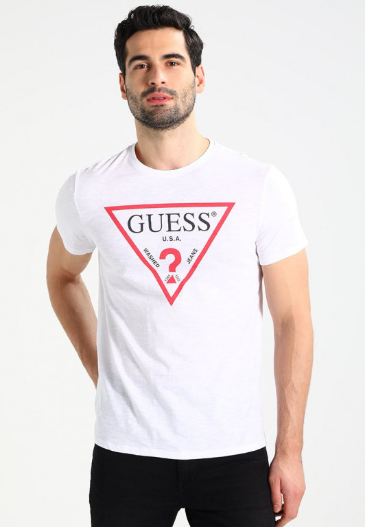 GUESS pánské bílé tričko č.1