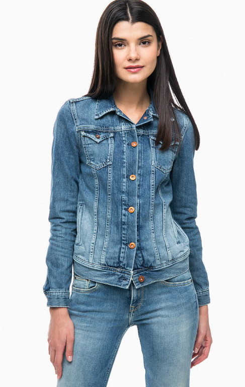 Pepe Jeans dámská džínová bunda světle modrá THRIFT č.1