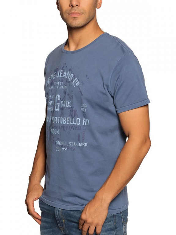 Pepe Jeans pánské modré tričko BAMBOO č.2