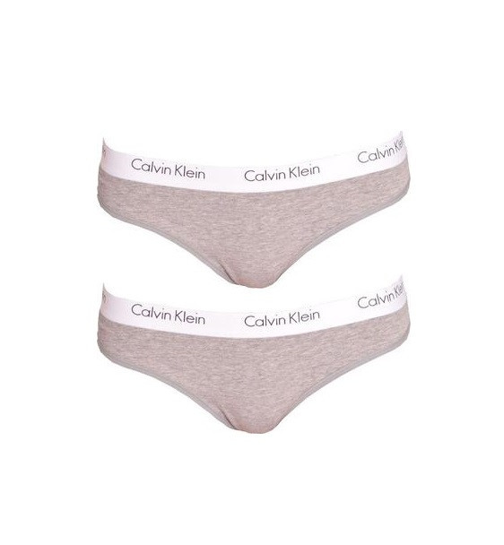 Calvin Klein dámské šedé kalhotky - 2 ks č.1