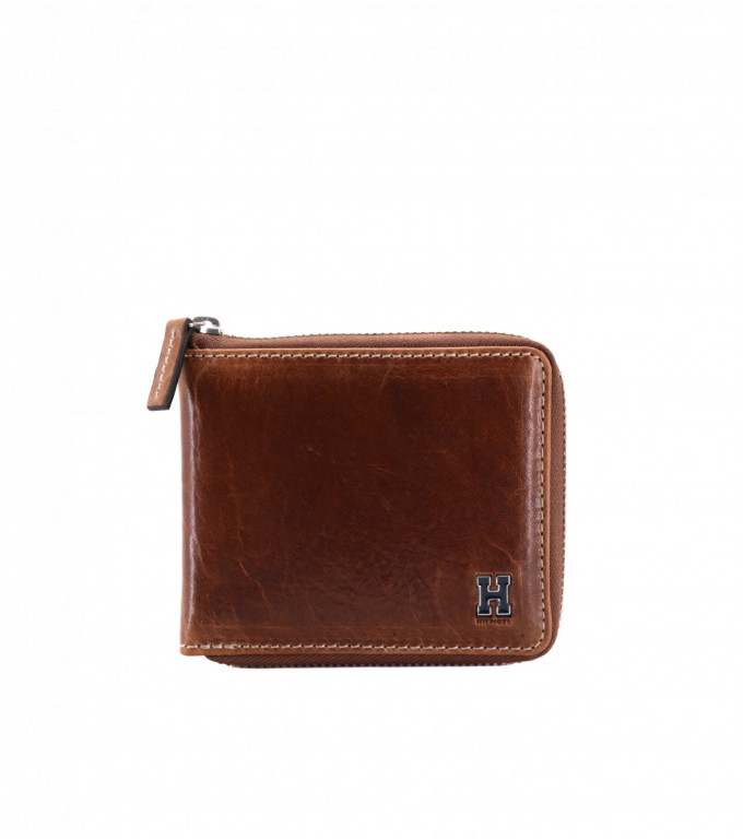 TOMMY HILFIGER pánská hnědá peněženka na zip č.1