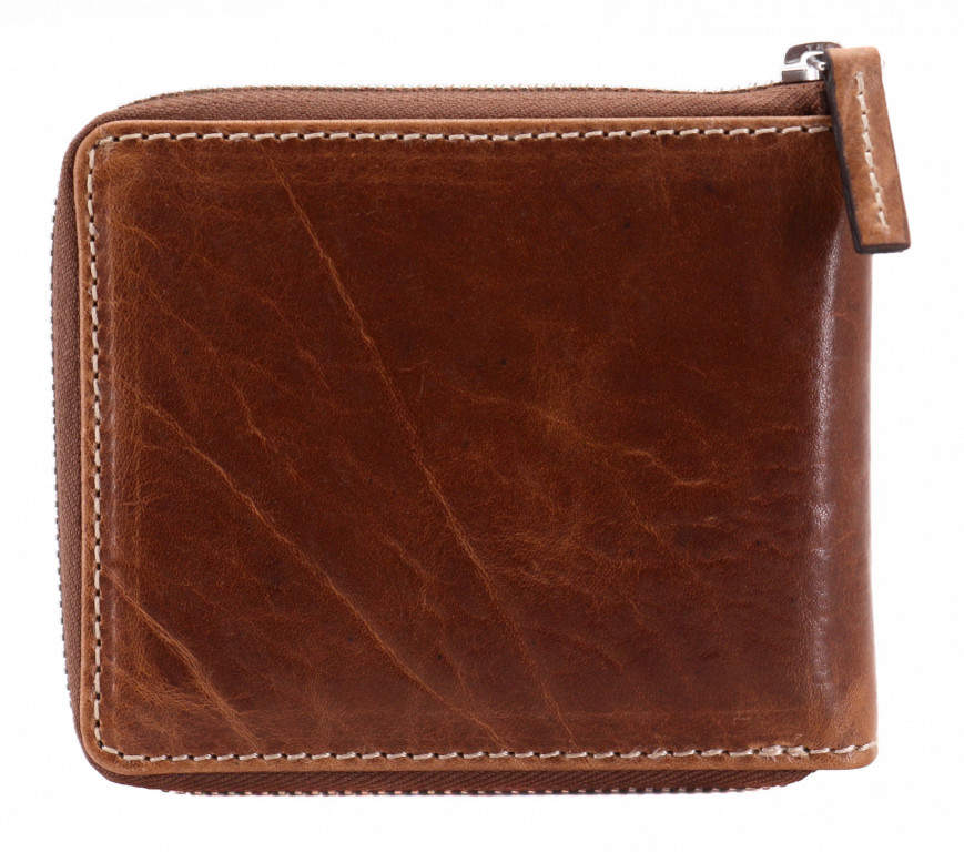 TOMMY HILFIGER pánská hnědá peněženka na zip č.2