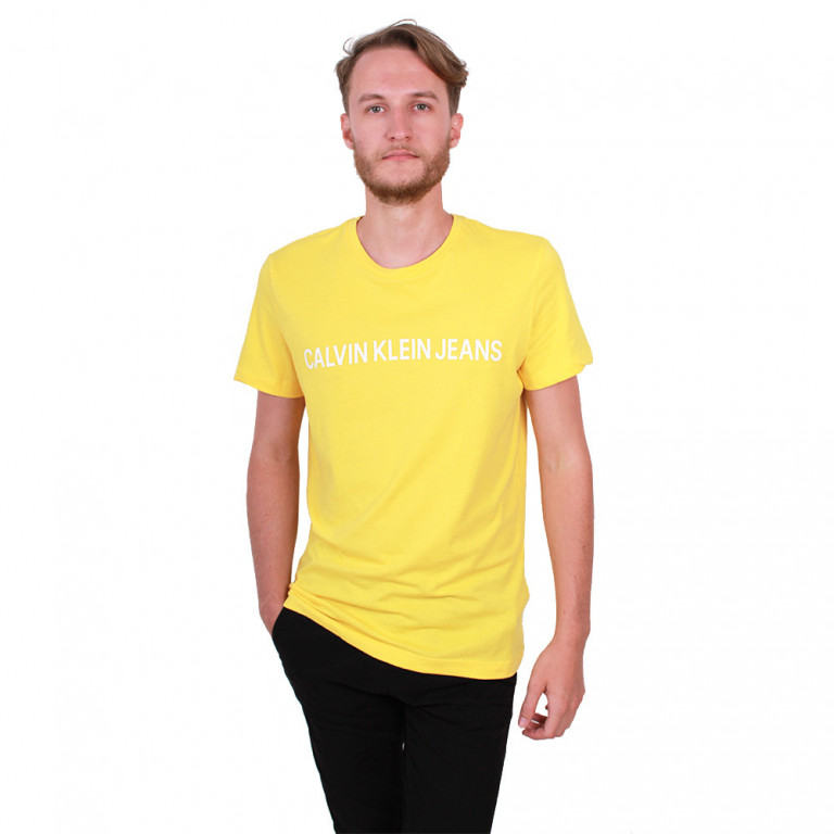 Calvin Klein pánské tričko žluté č.1