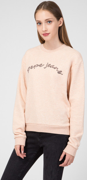 Pepe Jeans dámská světle růžová mikina MOMO č.1