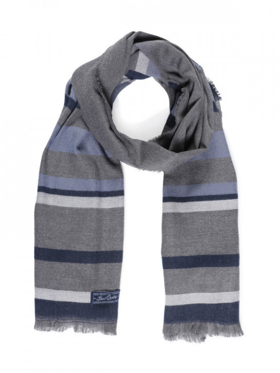 Pepe Jeans pánská modro-šedá šála PALLADIUM č.1