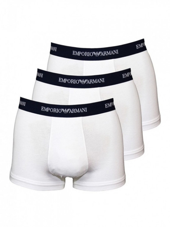 Armani pánské bílé boxerky | 3 pack č.1