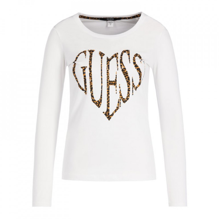 GUESS dámské bílé tričko s dlouhým rukávem č.5