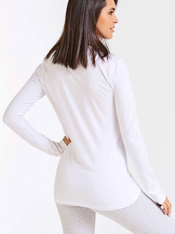 GUESS dámské bílé tričko s dlouhým rukávem č.4