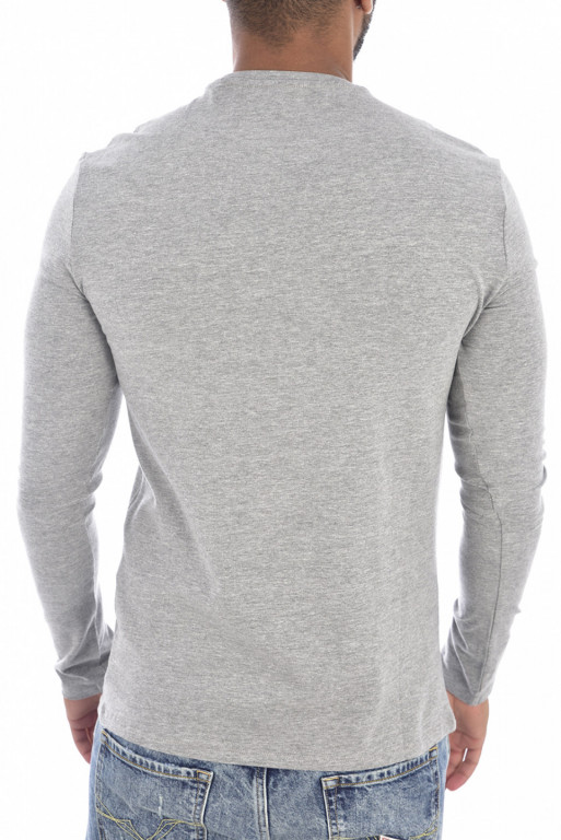 GUESS pánské šedé tričko s dlouhým rukávem č.2