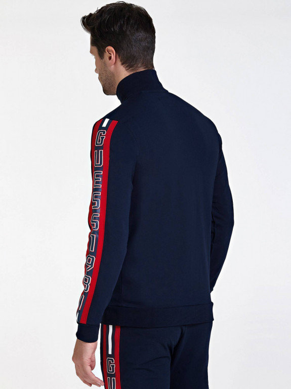 GUESS pánská tmavě modrá mikina na zip č.2