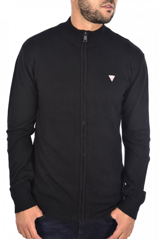 GUESS pánský černý svetr na zip č.1