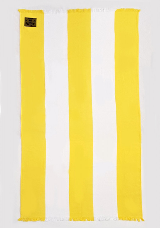 GUESS žluto bílý plážový pléd UNISEX č.1