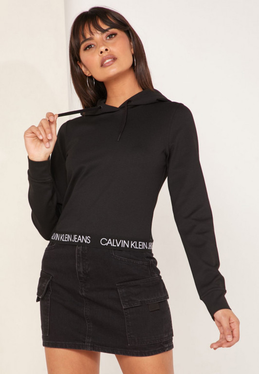 Calvin Klein dámská černá krátká mikina č.1