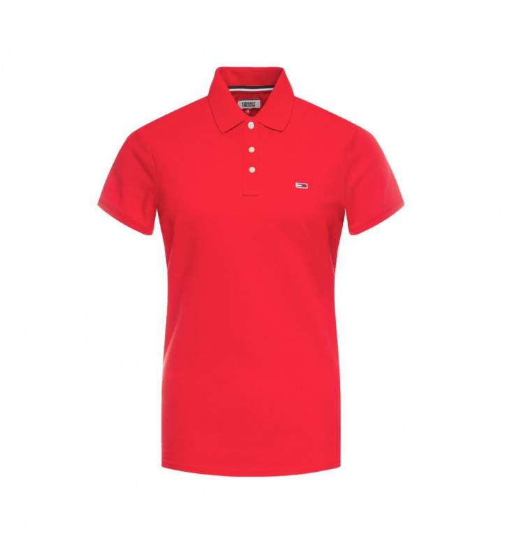 Tommy Hilfiger dámské červené polo tričko č.1