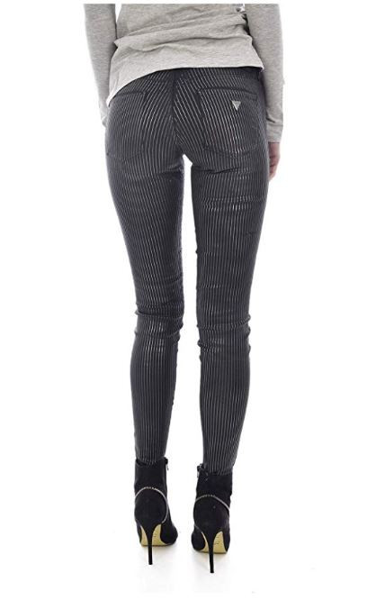 GUESS dámské černé pruhované kalhoty č.1