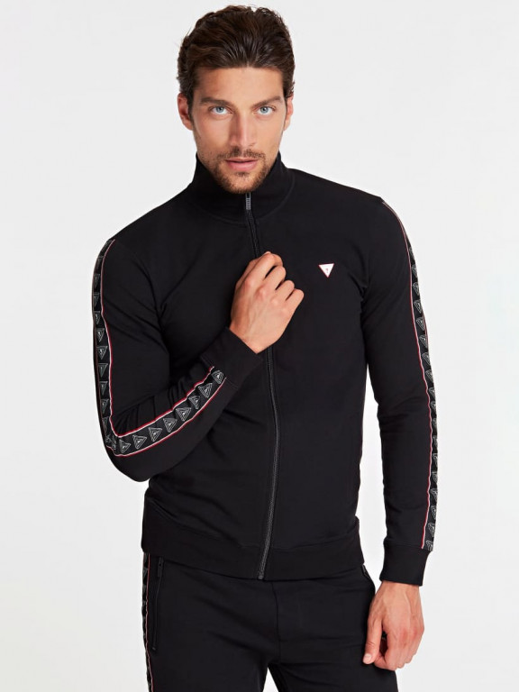 GUESS pánská černá mikina na zip č.1