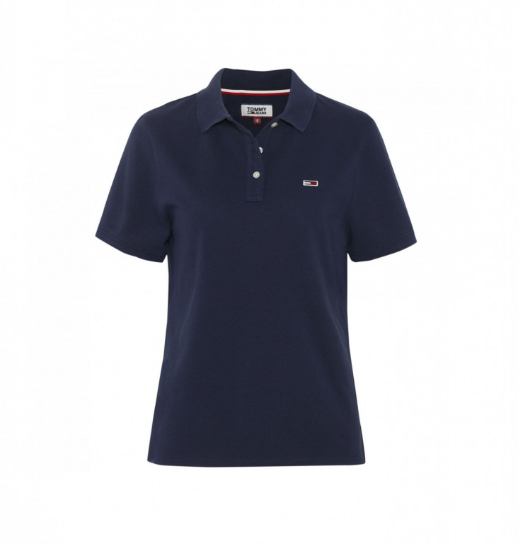 Tommy Hilfiger dámské tmavě modré polo tričko č.1