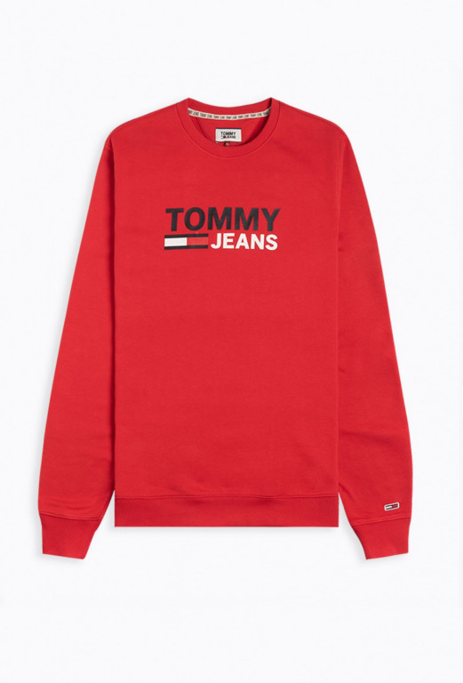 TOMMY JEANS pánská červená mikina č.1