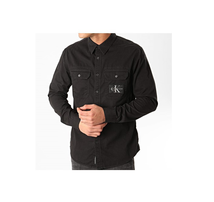 Calvin Klein pánská černá košile Utility Reg Shirt č.1