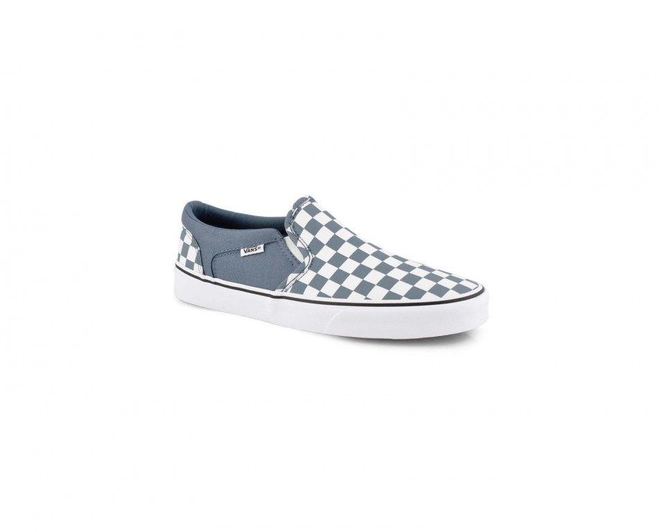 VANS pánské modro bílé nazouváky MN Asher Checkers č.1