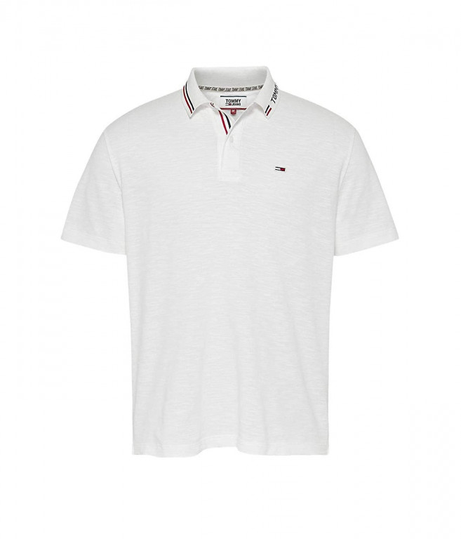 Tommy Jeans bílé polo tričko č.1