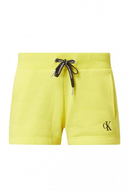 Calvin Klein dámské žluté kraťasy EMBROIDERY REGULAR SHORT č.1