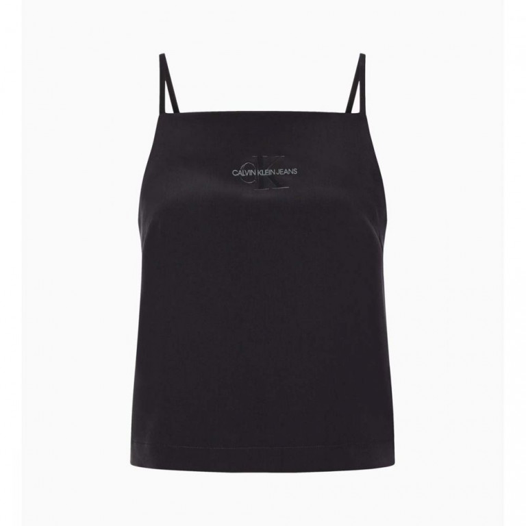 Calvin Klein dámský černý top POLY SATIN WEAVE CAMISOLE č.1