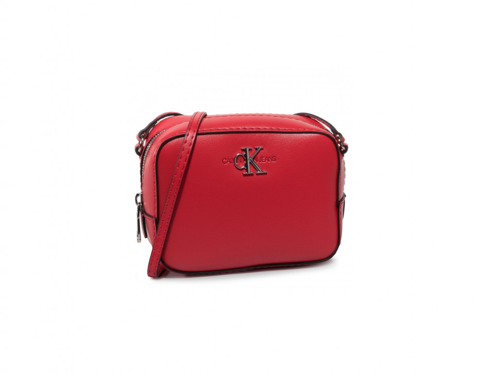 Calvin Klein červená kabelka Mono Hardware Crossbody Bag č.1