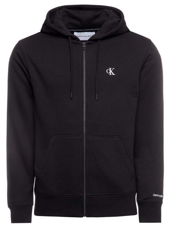 Calvin Klein pánská černá mikina s kapucí ESSENTIAL REG ZIP THROUGH č.2