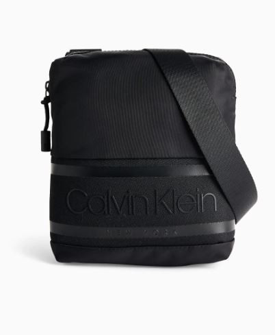 Calvin Klein pánská černá crossbody Striped Logo Mini Re č.1