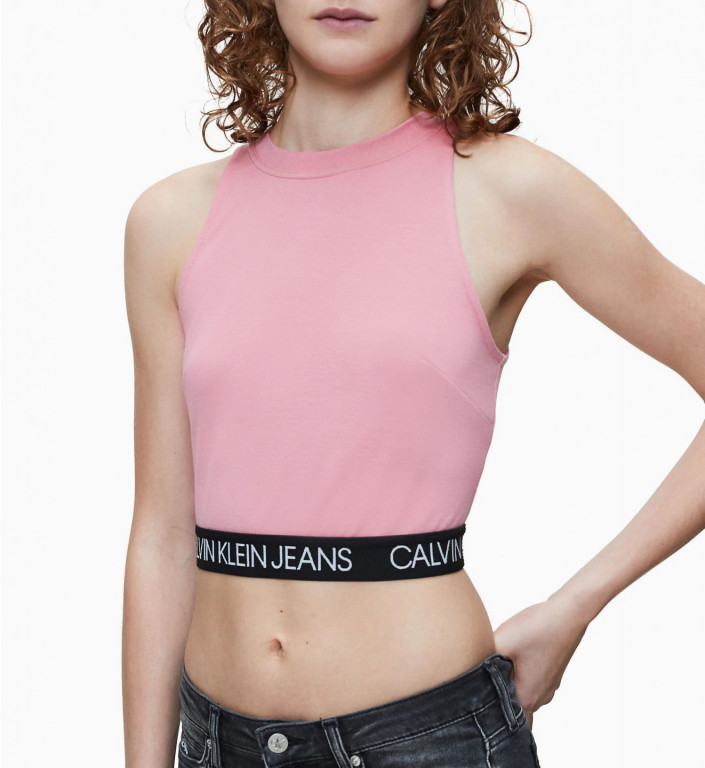 Calvin Klein dámský růžový top MILANO SPORTY TANK TOP č.1