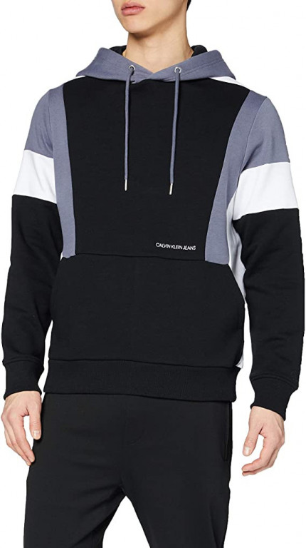 Calvin Klein pánská tříbarevná mikina COLOR BLOCK HOODIE č.1