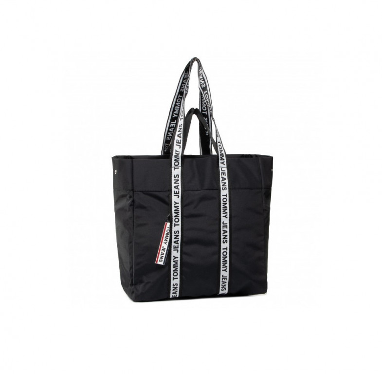 Tommy Jeans dámská černá kabelka LOGO TAPE TOTE NYL č.1