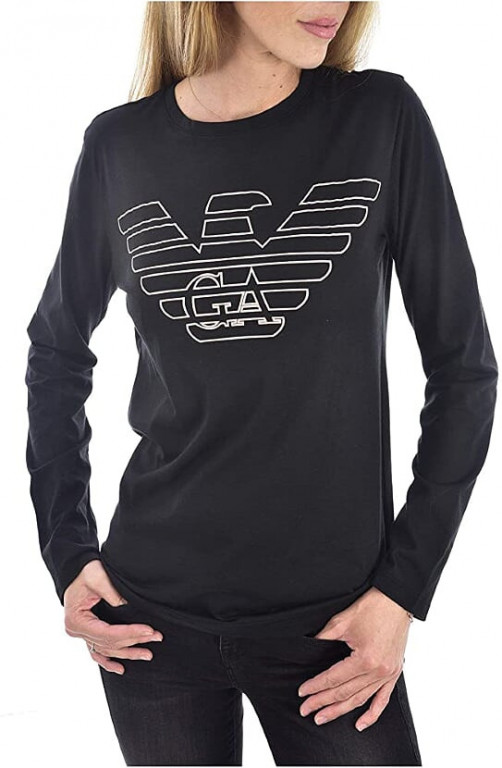 Emporio Armani dámské černé tričko s dlouhým rukávem č.1