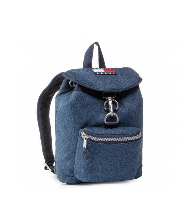 Tommy Jeans dámský tmavě modrý denim batoh HERITAGE DENIM BACKPACK č.1