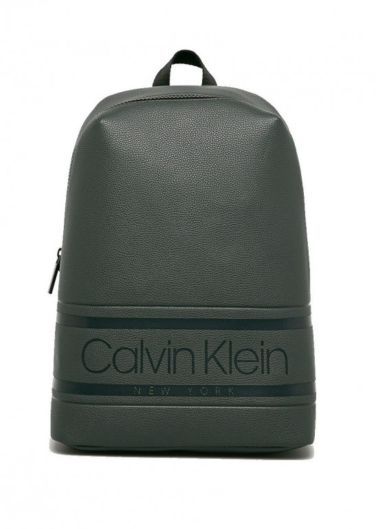 Calvin Klein pánský tmavě šedý batoh STRIPED LOGO č.1