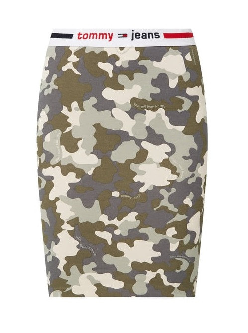 SKIRT dámská Jeans sukně BODYCON CAMO vojenská Tommy