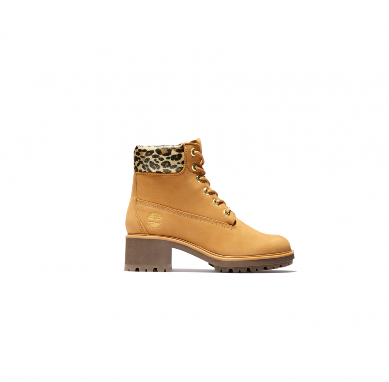 Timberland dámské kožené šněrovací boty s leopardím vzorem č.1